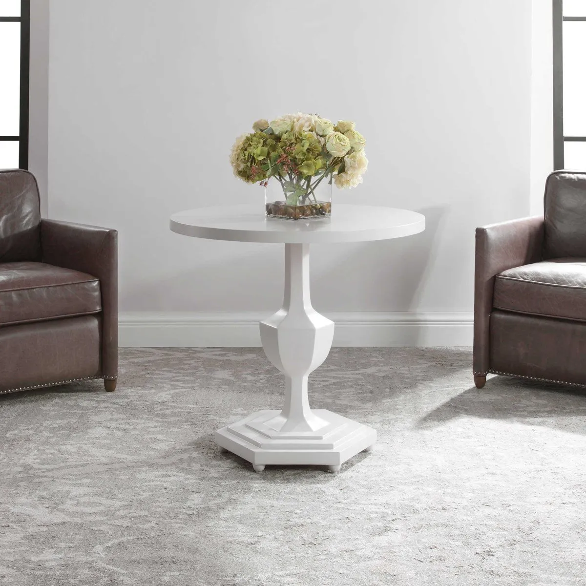 KABARDA WHITE FOYER TABLE