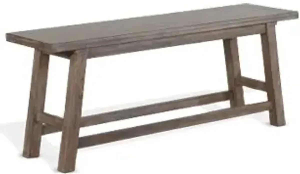 Sunny Designs Doe Valley Buckskin Counter Wood Seat Bench