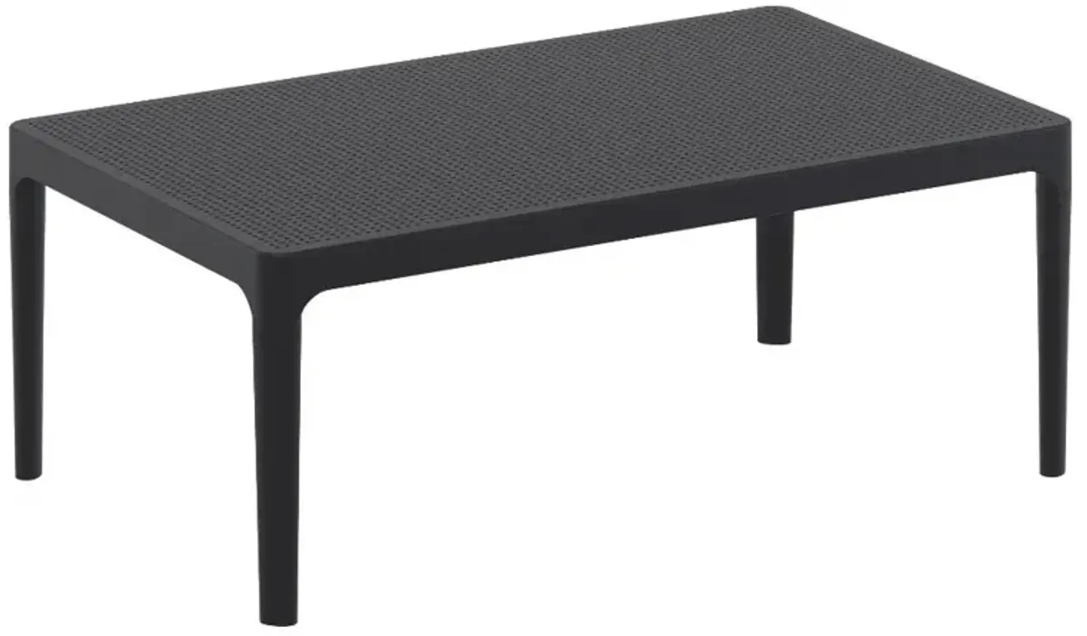 Compamia 39 Inch Outdoor Sky Lounge Coffee Table Black