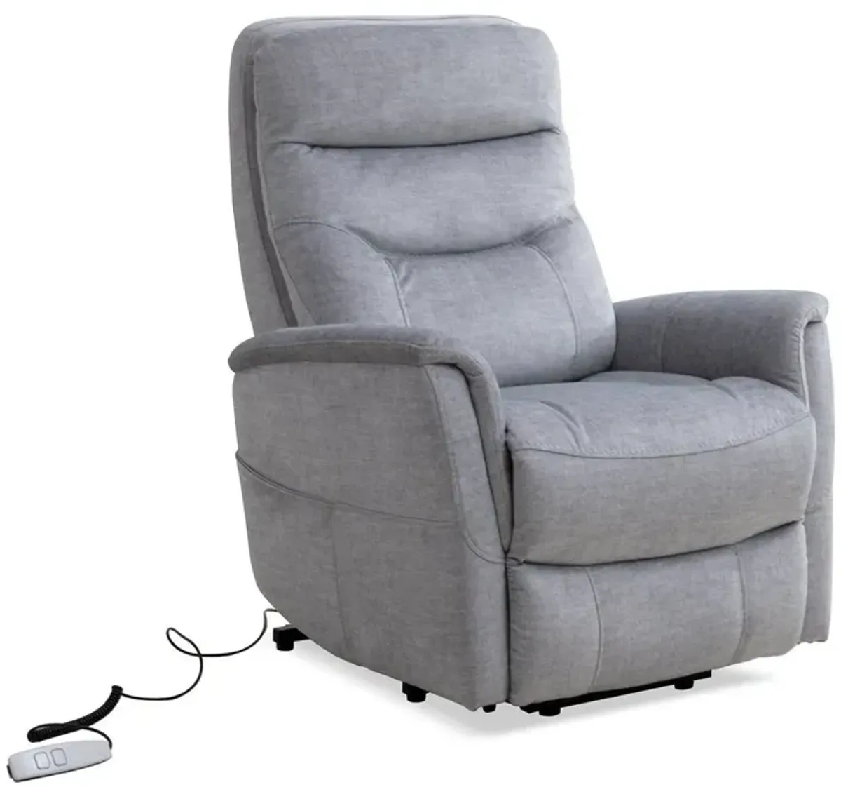 Parker House Gemini Power Lift Chair in Capri Silver Fabric