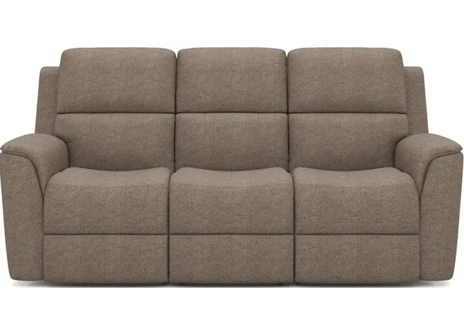 Flexsteel Henry Fog Zero Gravity Fabric Triple Power Reclining Sofa