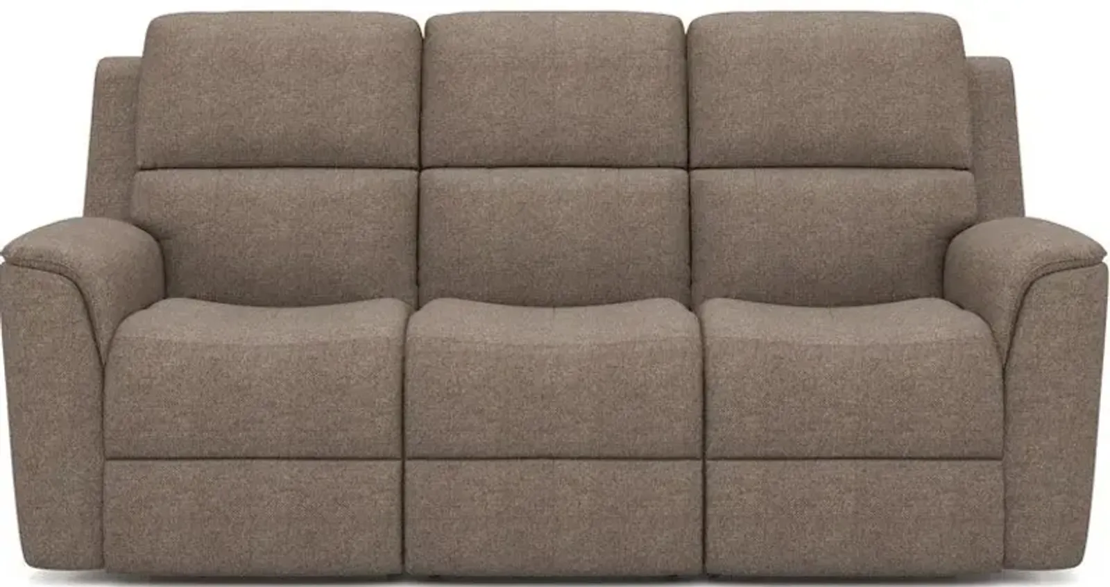 Flexsteel Henry Fog Zero Gravity Fabric Triple Power Reclining Sofa