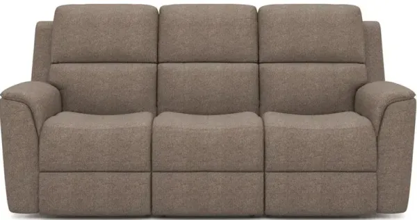 Flexsteel Henry Fog Zero Gravity Fabric Triple Power Reclining Sofa