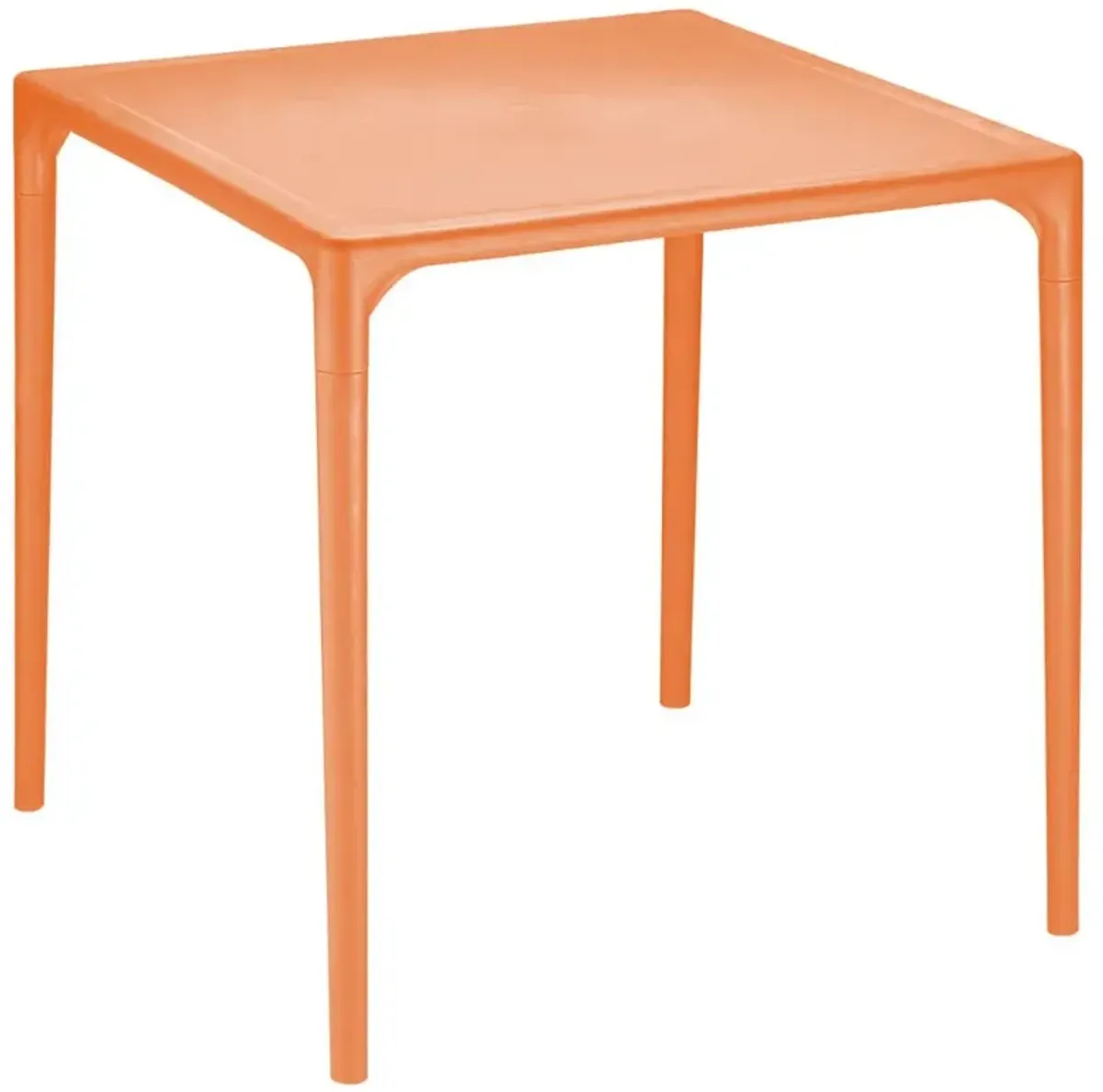 Compamia 28 Inch Mango Square Outdoor Dining Table Orange