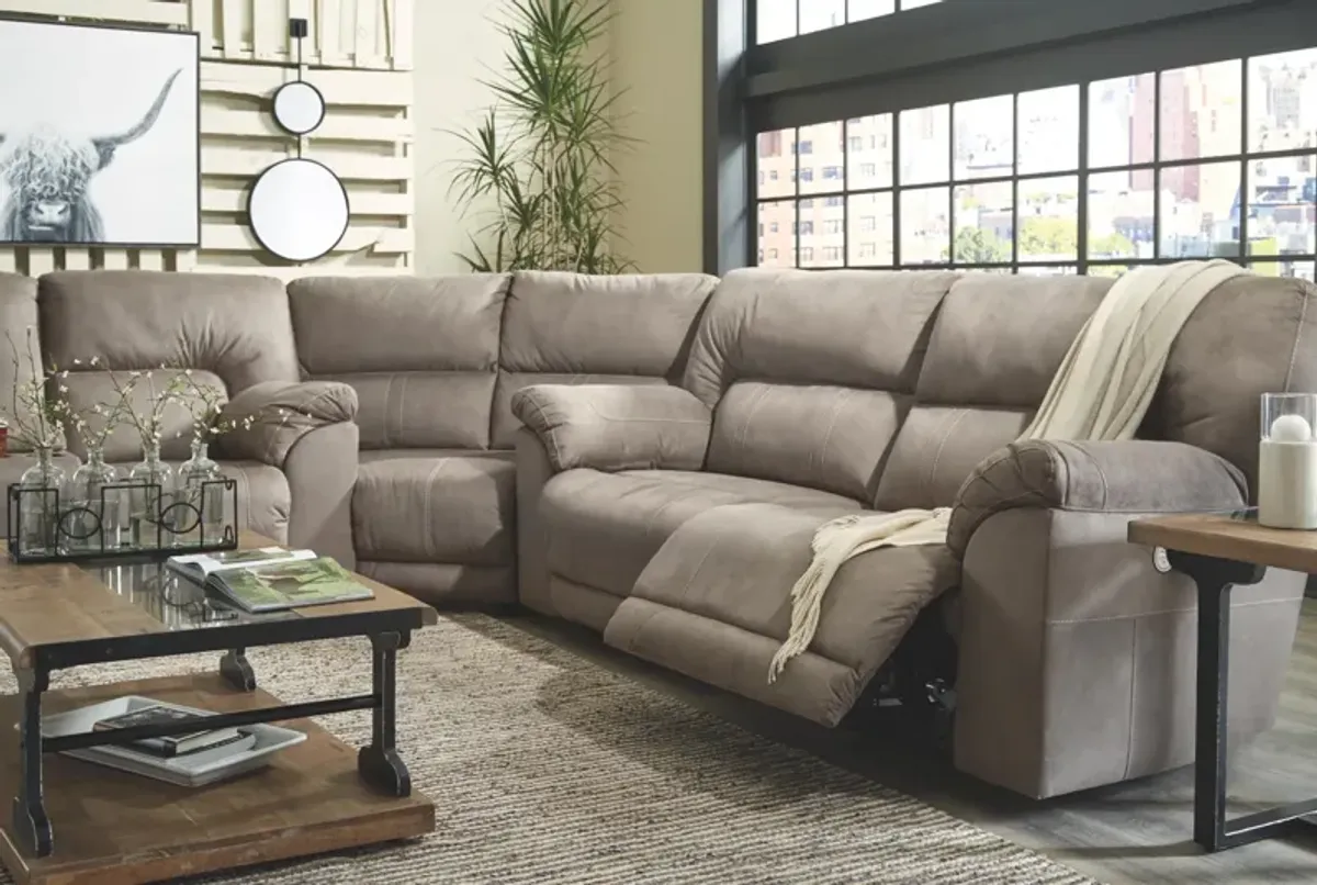 Ashley Cavalcade 3-Piece Power Reclining Sectional Slate Benchcraft