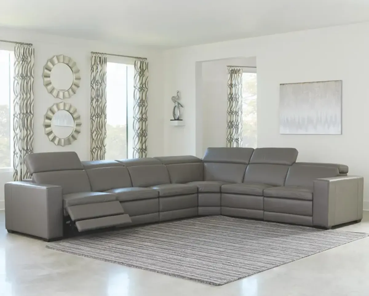 Ashley Texline 7-Piece Power Reclining Sectional Gray