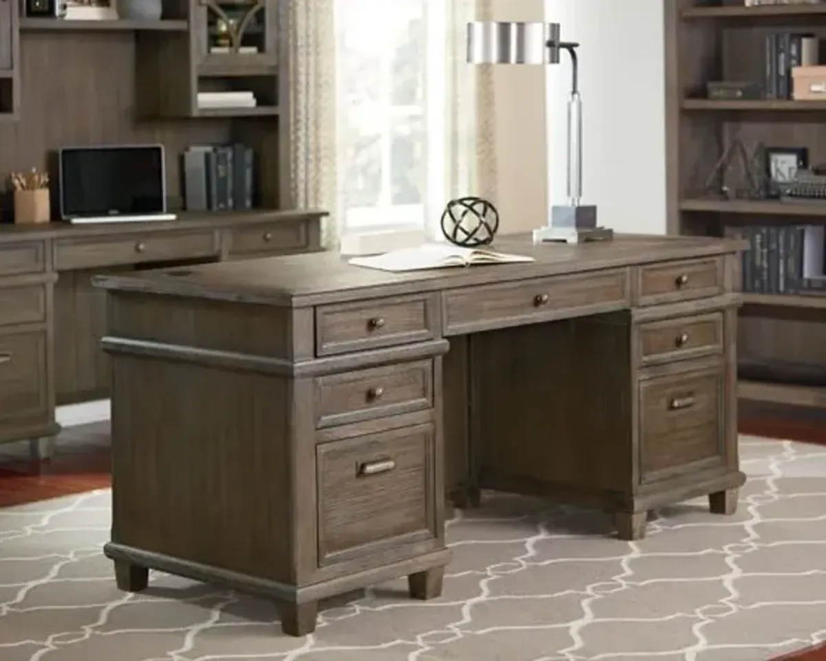 Martin Furniture Carson Double Pedestal Desk