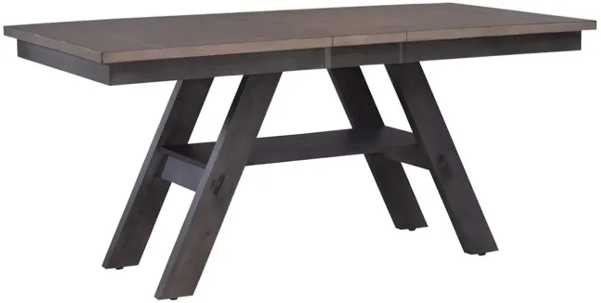 Liberty Furniture Lawson 7-Piece Slate/Weathered Gray Casual Dining Table Set