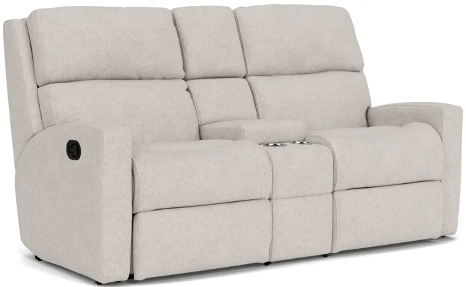 Flexsteel Catalina Almond Power Reclining Loveseat with Power Headrests