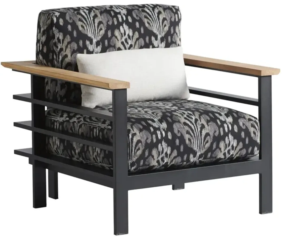 Dark Graphite & White Lounge Chair - South Beach