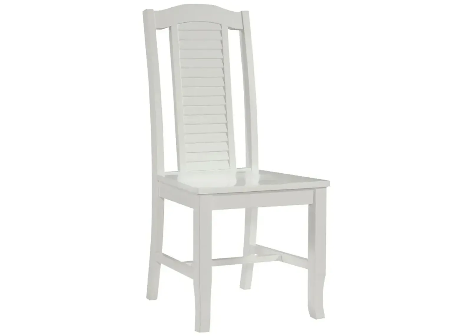 Hampton Seaside Pure White Wood Dining Chair