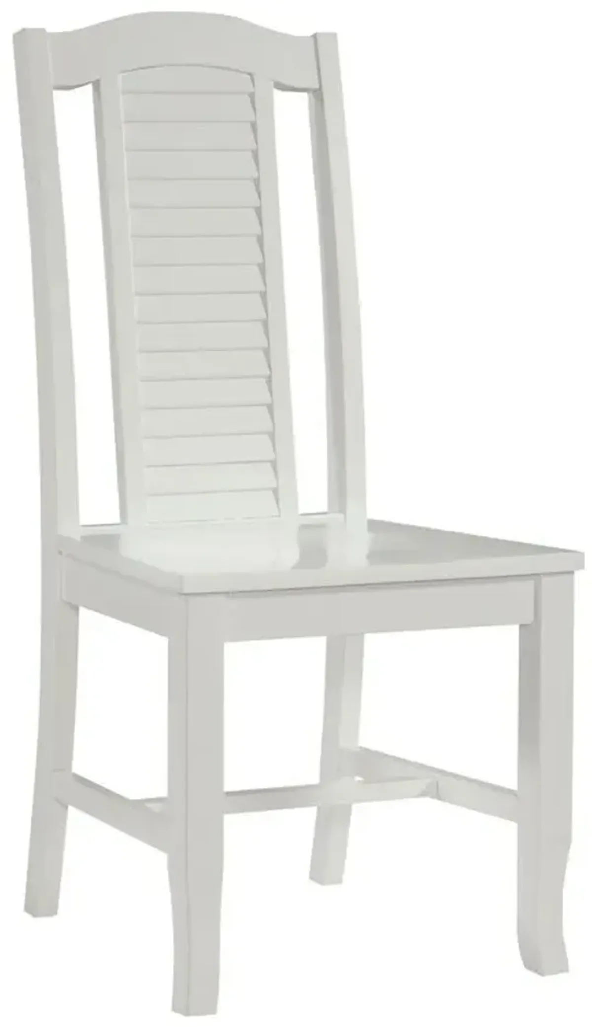 Hampton Seaside Pure White Wood Dining Chair