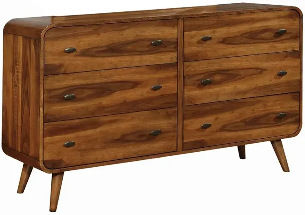 Coaster Robyn 6-Drawer Dresser Dark Walnut