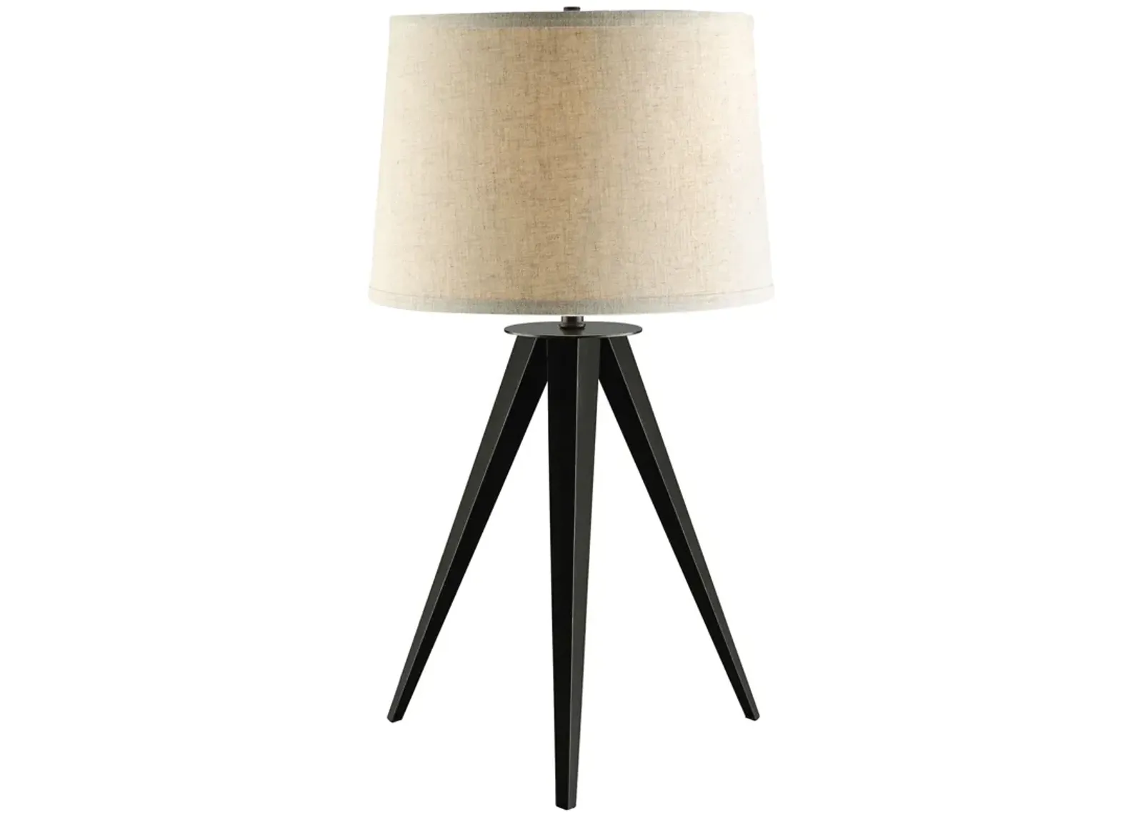 Coaster Sabat 29 Inch Empire Shade Tripod Beside Table Lamp Black