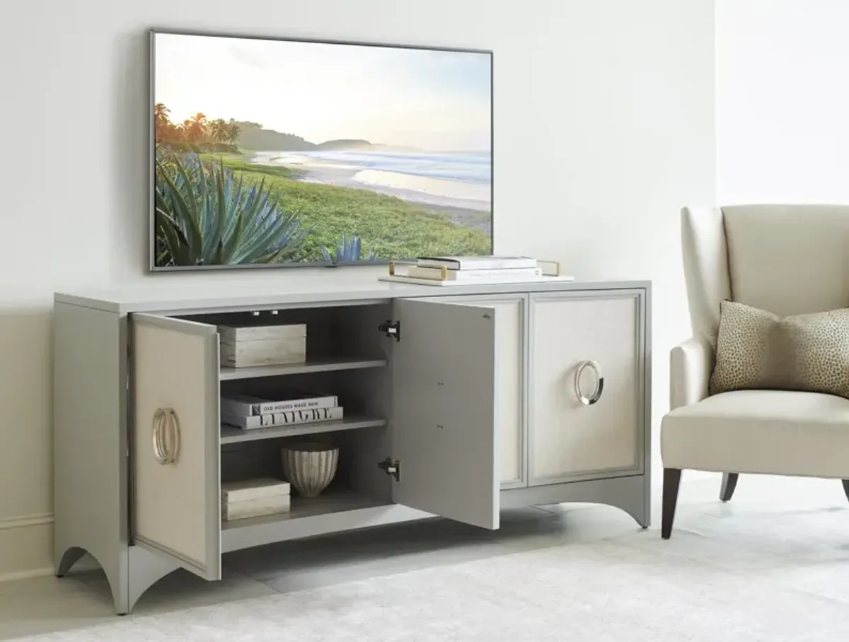 Sligh by Lexington Studio Designs Newbury Park Raffia Media Entertainment TV Stand