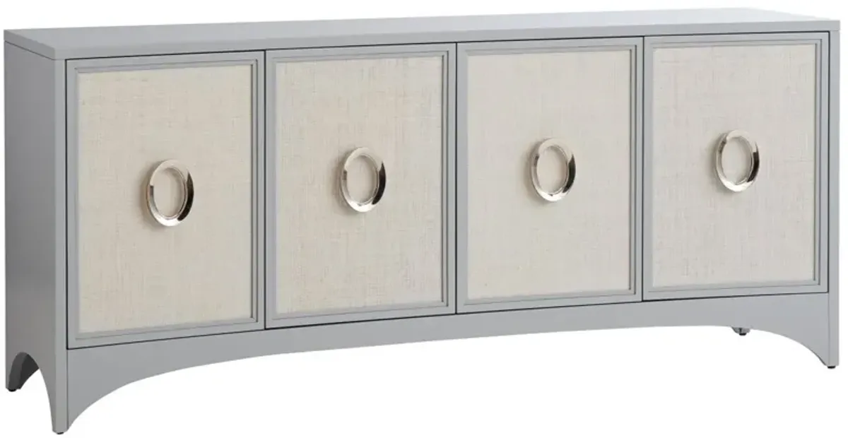 Sligh by Lexington Studio Designs Newbury Park Raffia Media Entertainment TV Stand