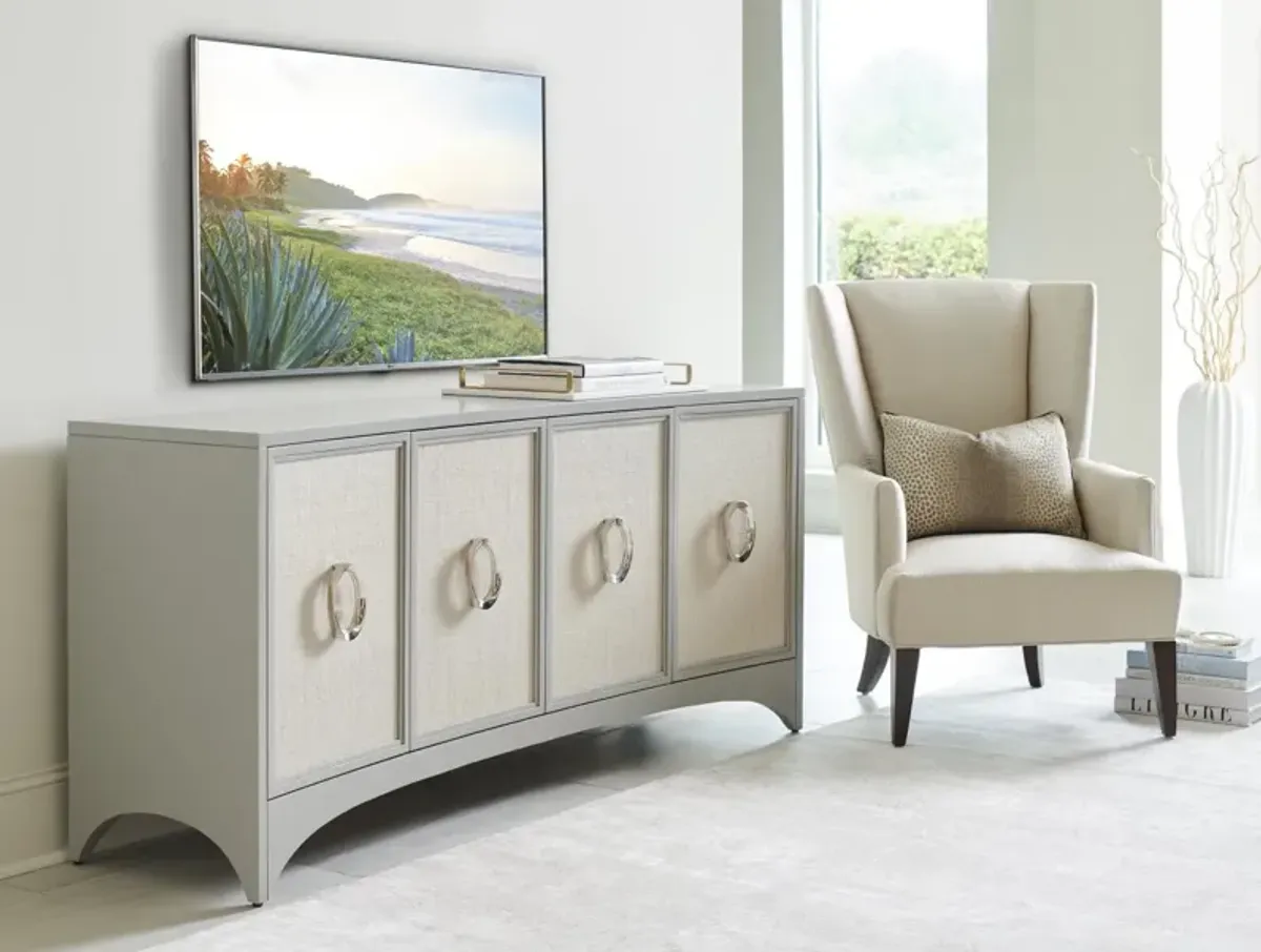 Sligh by Lexington Studio Designs Newbury Park Raffia Media Entertainment TV Stand