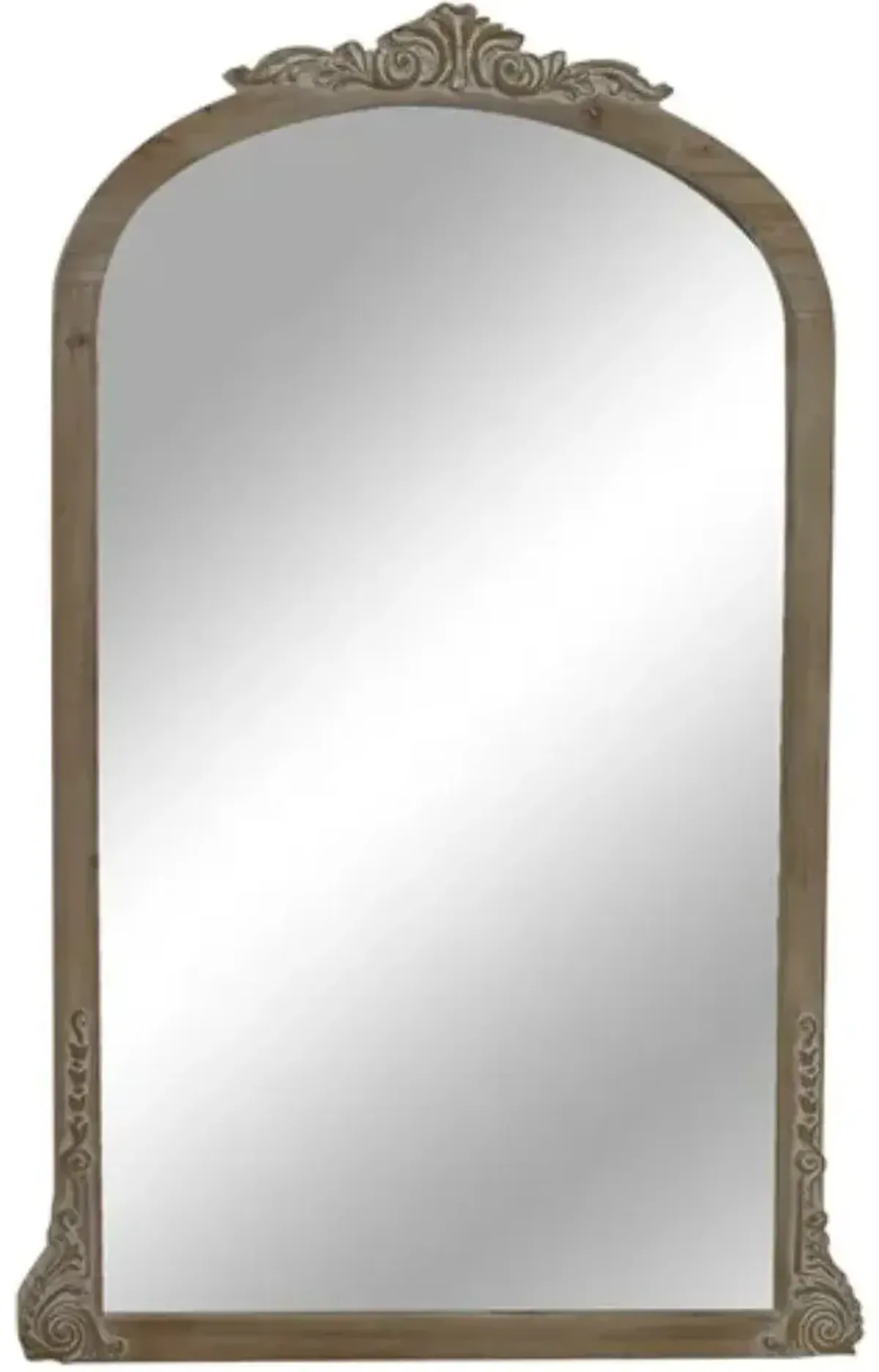 Crestview Kallie I Light Brown Wall Mirror