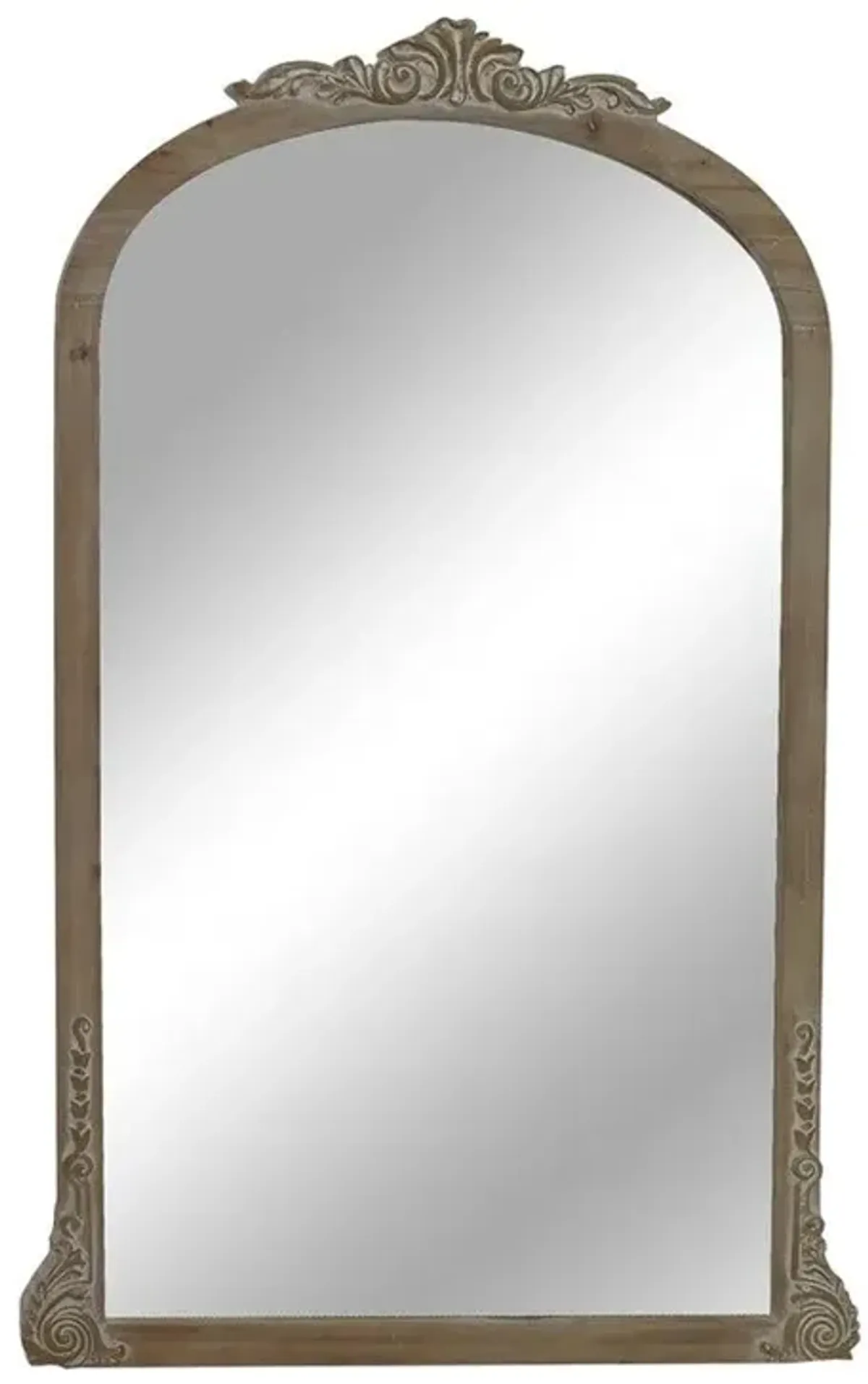 Crestview Kallie I Light Brown Wall Mirror