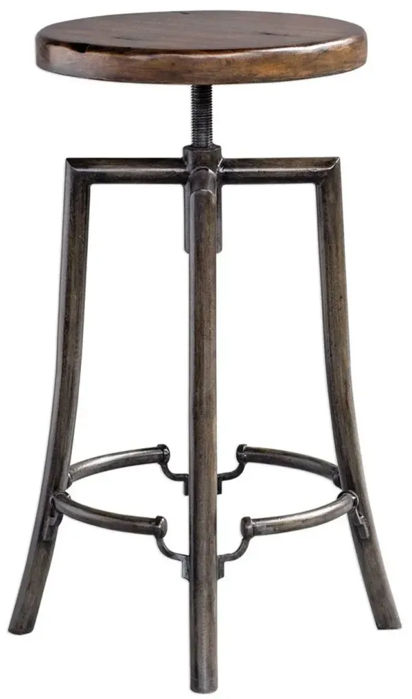 Uttermost Westlyn Dark Walnut Bar Stool