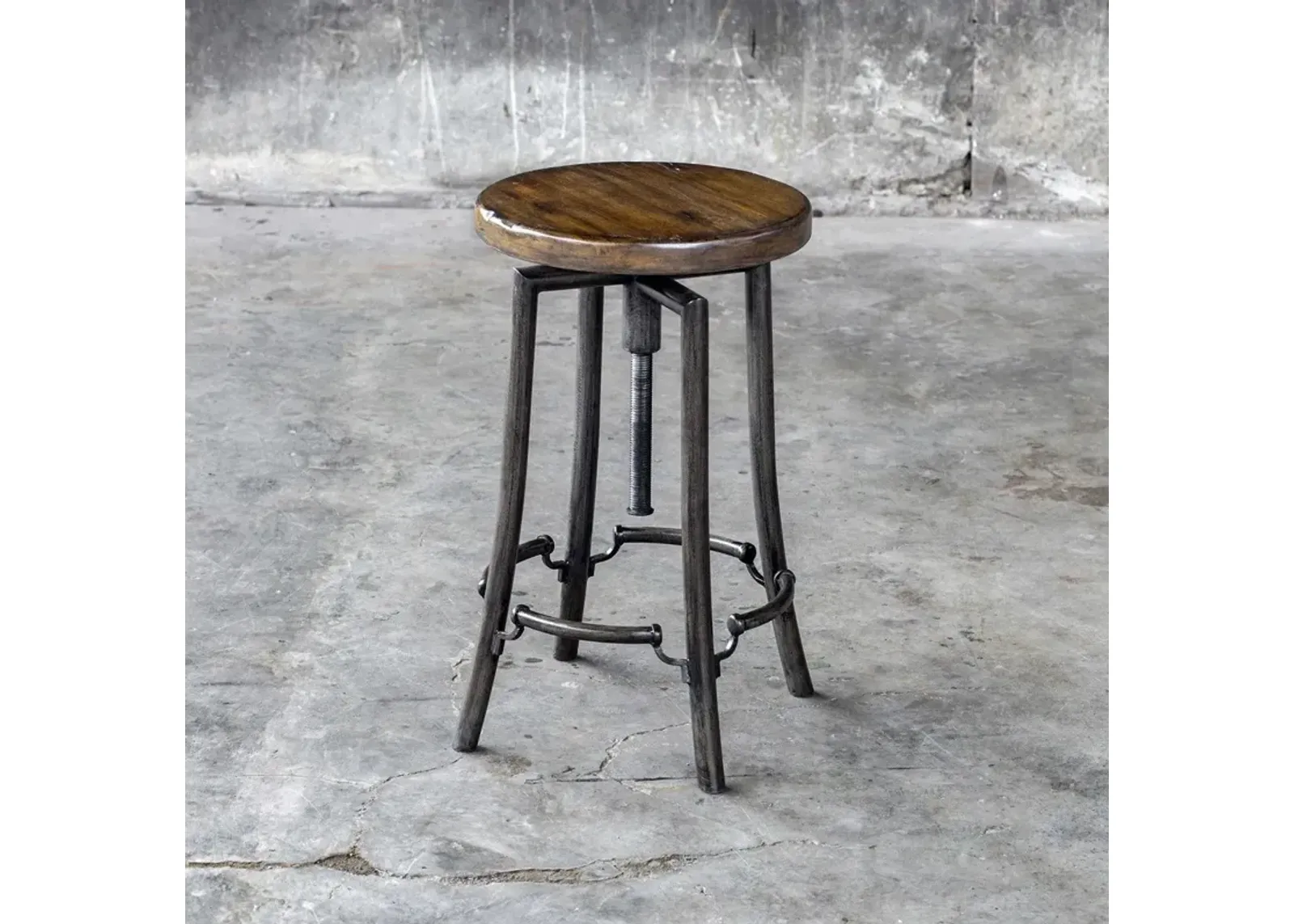 Uttermost Westlyn Dark Walnut Bar Stool