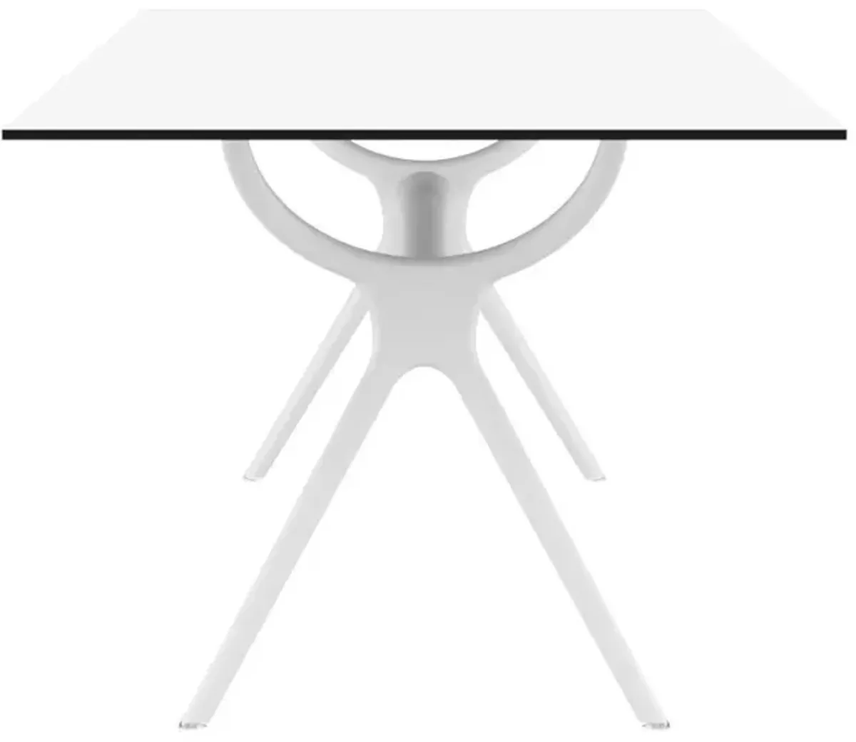 Compamia 71 Inch Air Outdoor Rectangle Dining Table White