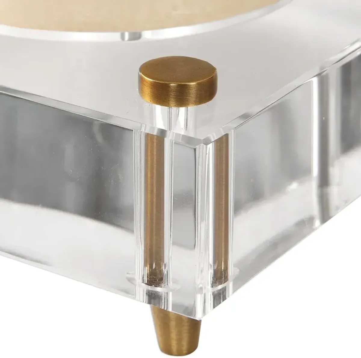 Uttermost Claire 2-Piece Crystal Block Candle Holders