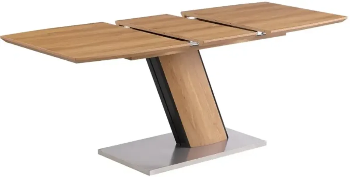 Chintaly Lillian Modern Wooden Extendable Dining Table