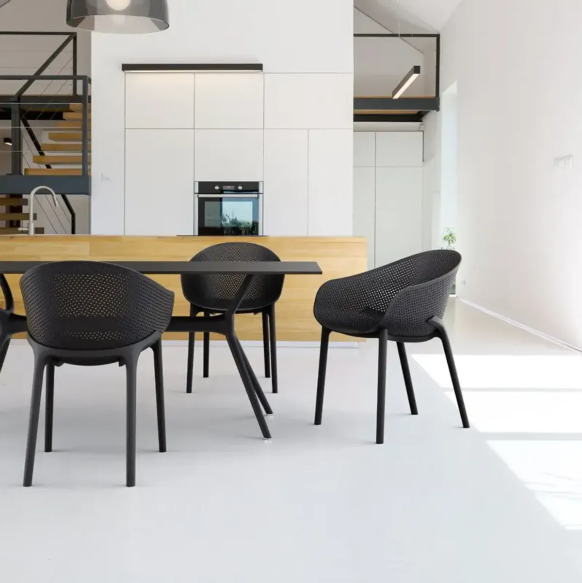 Compamia Sky Outdoor Dining Chair Black