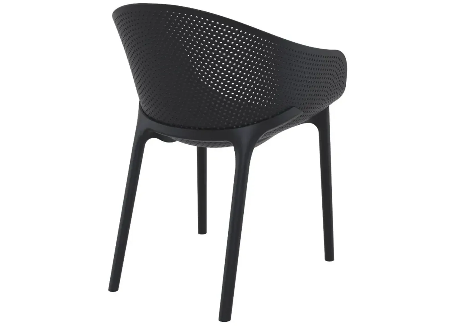 Sky Outdoor Dining Chair Black