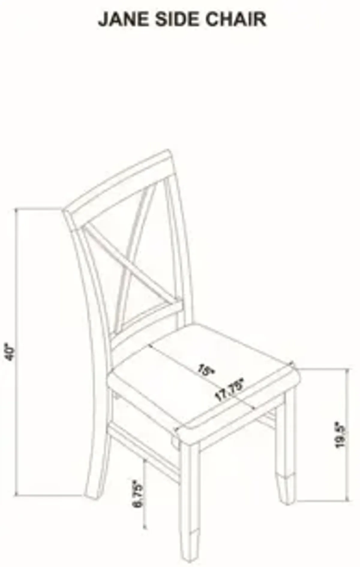 Powell Jane Brown 5-Piece Dining Set