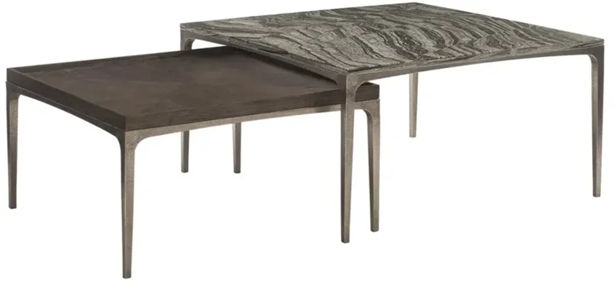 Bernhardt Strata Black Forest Top Cocktail Table