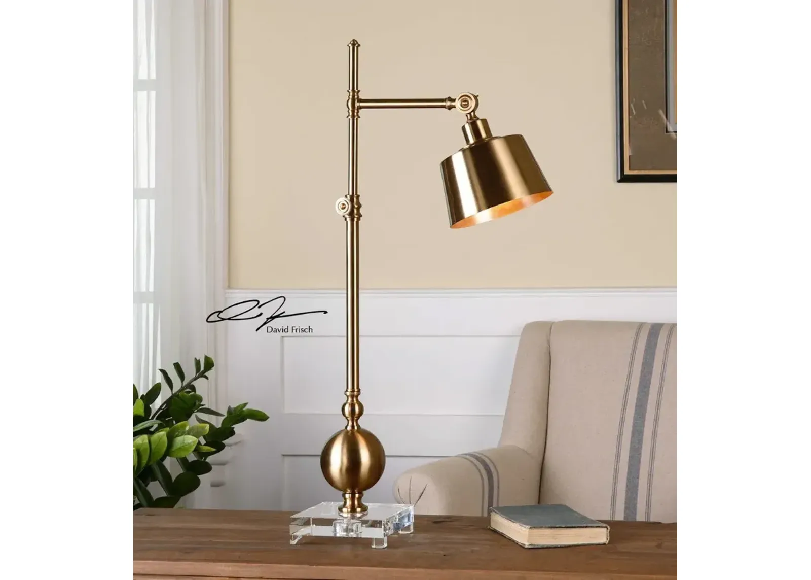 Uttermost Laton Brushed Brass Task Lamp