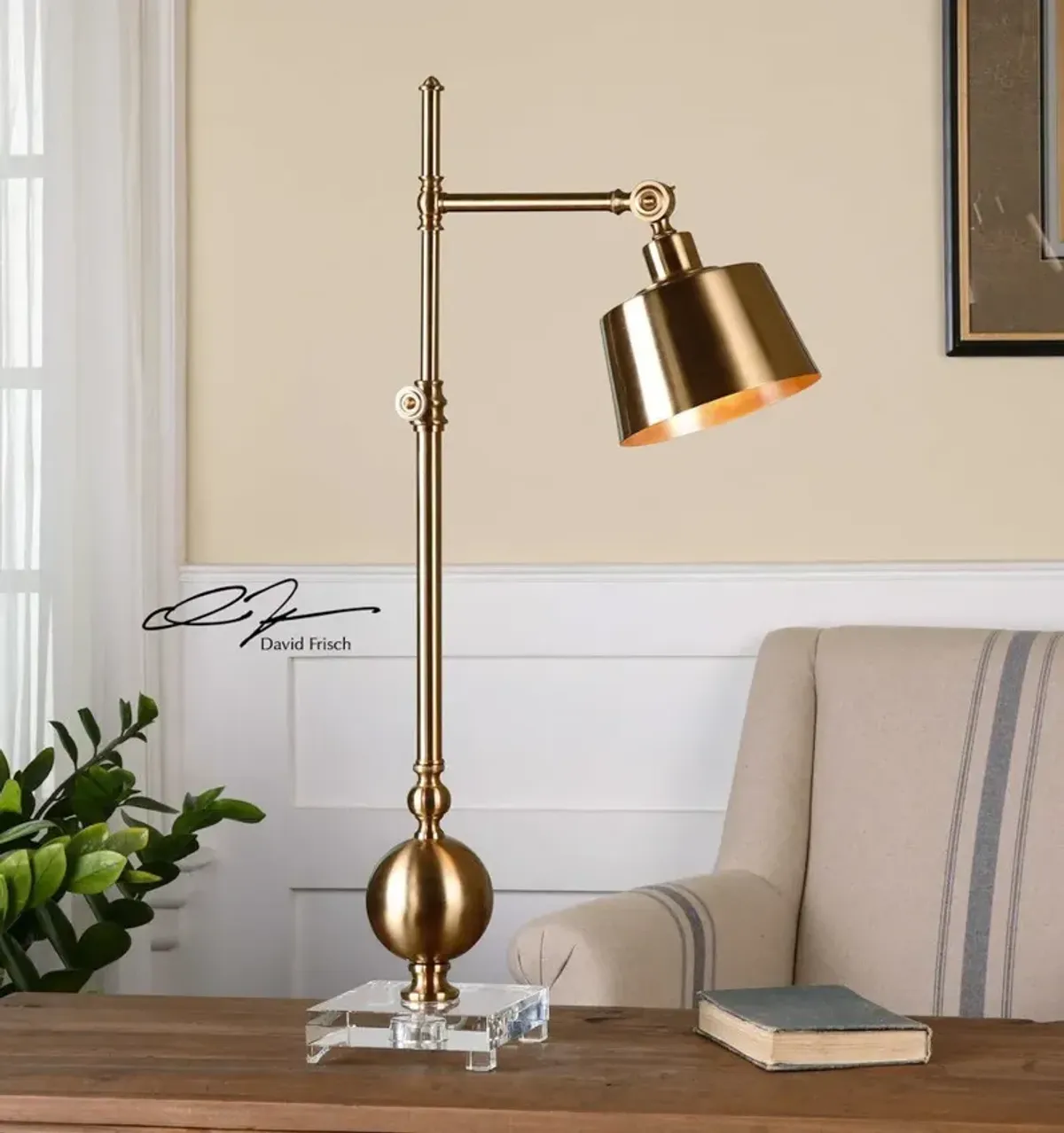 Uttermost Laton Brushed Brass Task Lamp