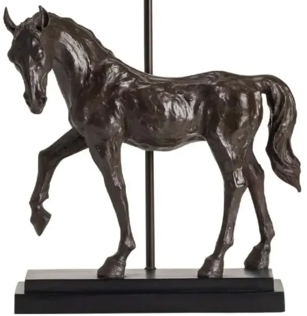 Crestview Horse Creek Resin Bronze Table Lamp