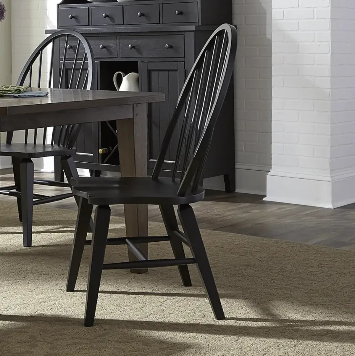 Liberty Furniture Hearthstone Black Side Chair