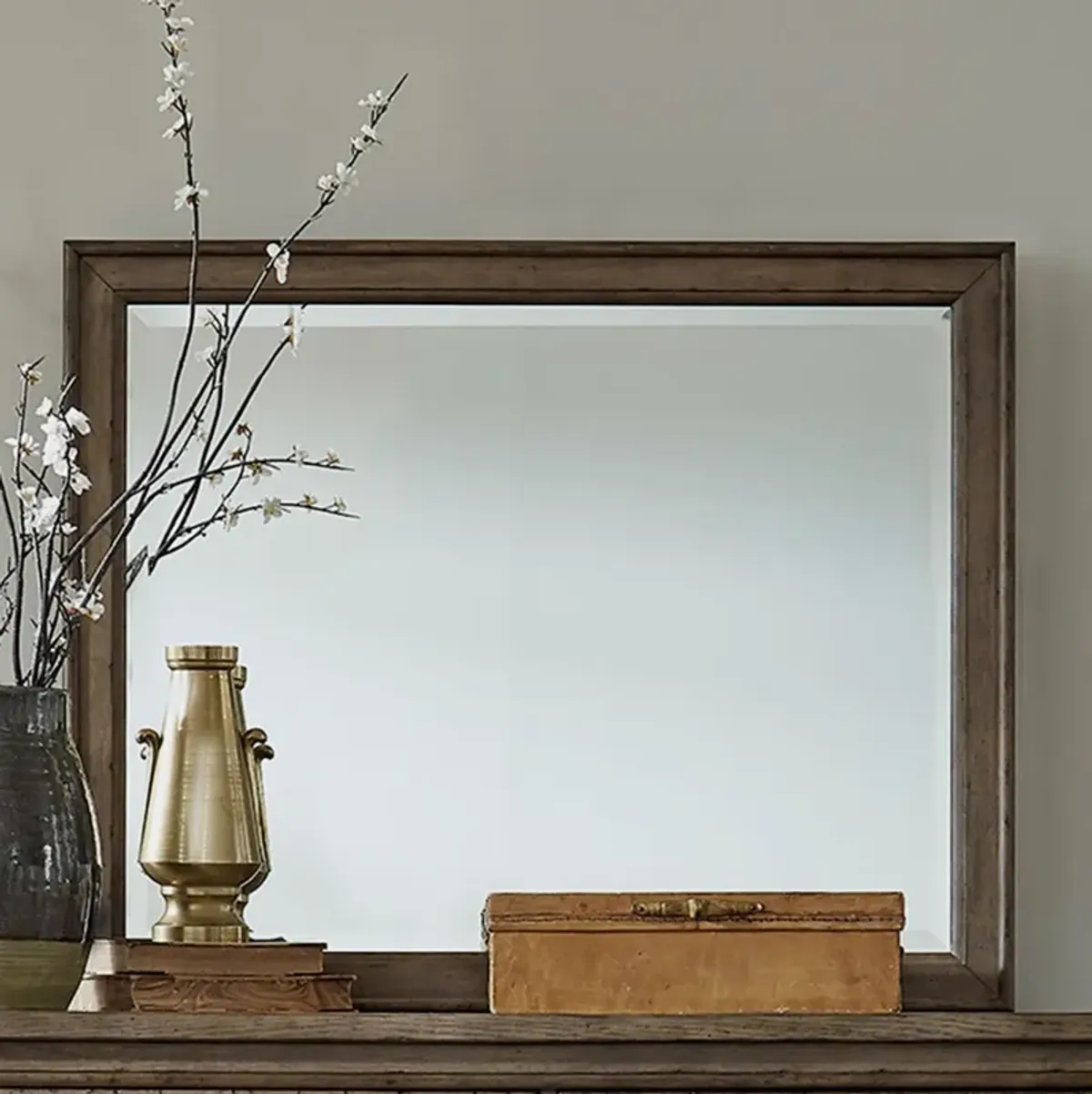 Liberty Furniture Americana Farmhouse Dusty Taupe Mirror