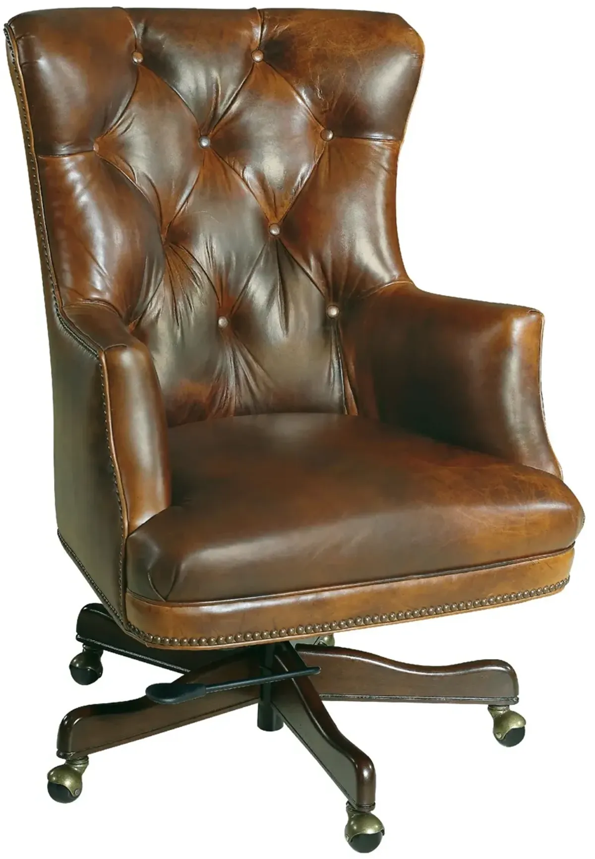 Hooker Furniture Bradley Executive Swivel Tilt Leather Office Chair