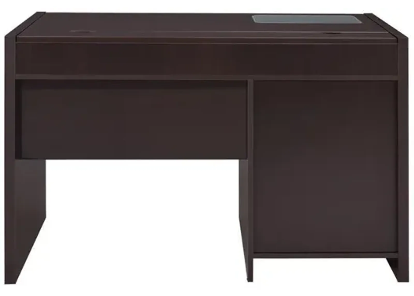 Coaster Halston 47 Inch 2-Drawer Office Desk with Cabinet Cappuccino