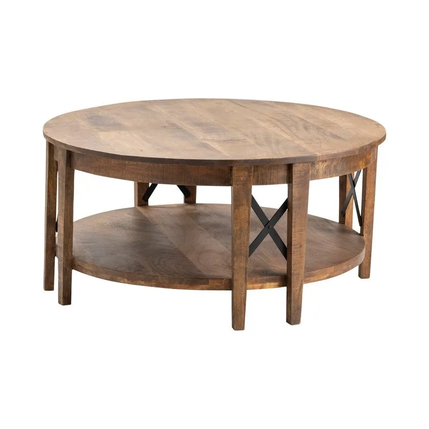 SUTTON BROWN COCKTAIL TABLE