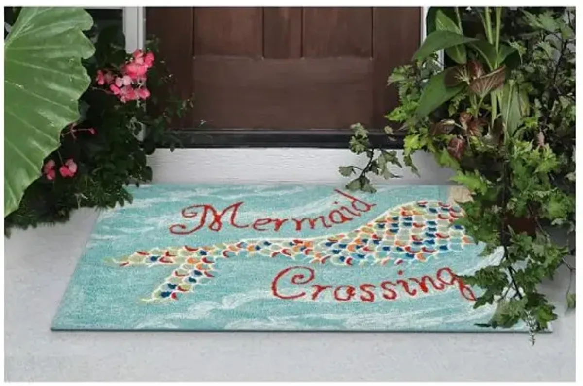 Trans Ocean Frontporch Mermaid Crossing Water Doormat