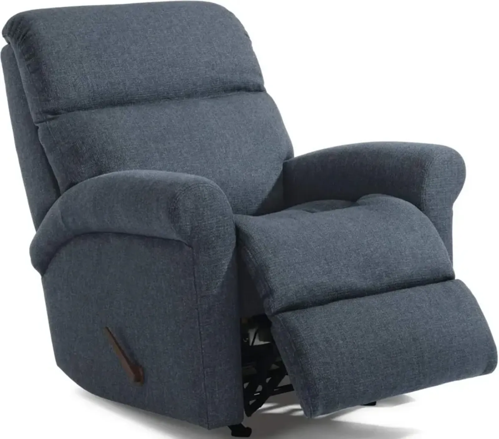 Flexsteel Davis Blue Midnight Rocking Manual Recliner