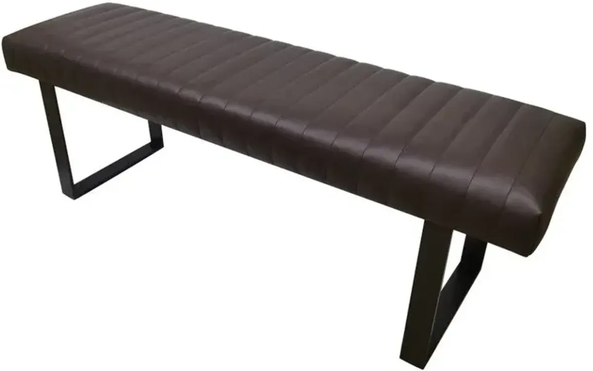 Crestview Rutledge Dark Brown Bench