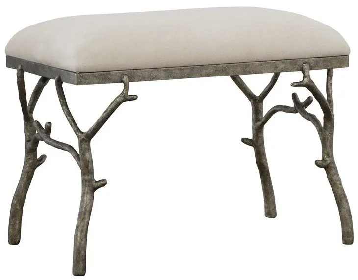LISMORE OFF-WHITE SMALL BENCH