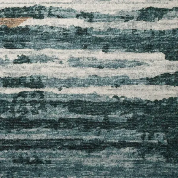 Dalyn Coastal Strata Inspired Brisbane 5'X8' Area Rug in Blue & Rust Tones