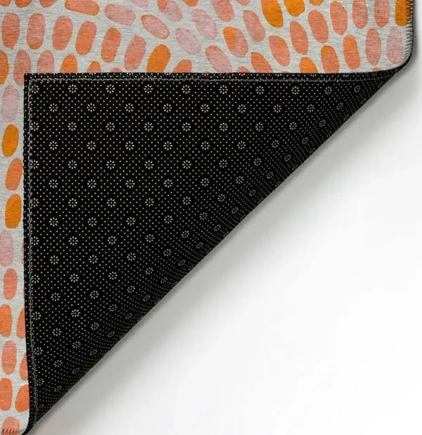 Dalyn Citrus Scales Tangerine Mosaic Radiance 5'X8' Area Rug