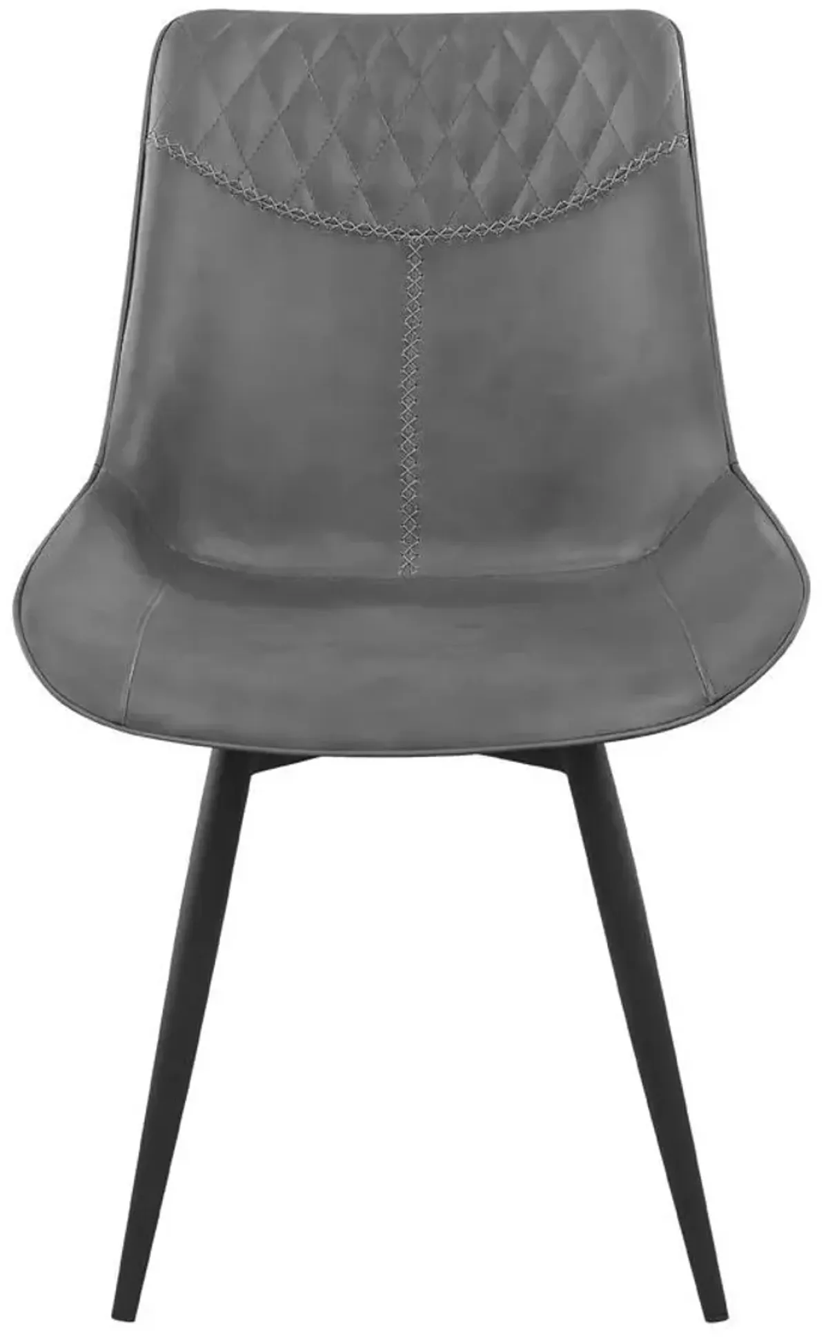 Brassie Upholstered Swivel Dining Side Chair Grey