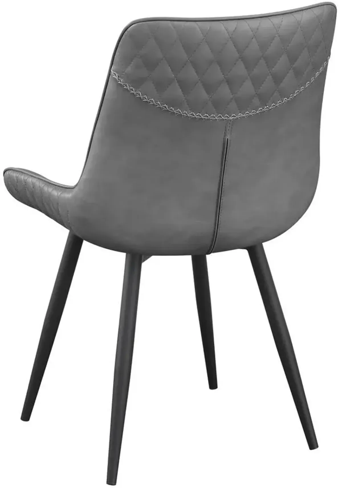 Coaster Brassie Upholstered Swivel Dining Side Chair Grey