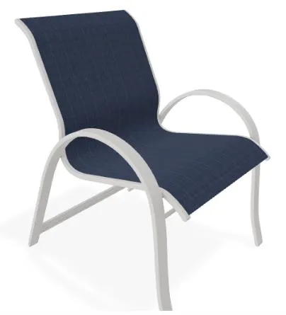 ARUBA HIGH BACK STACKABLE OUTDOOR DINING ARMCHAIR