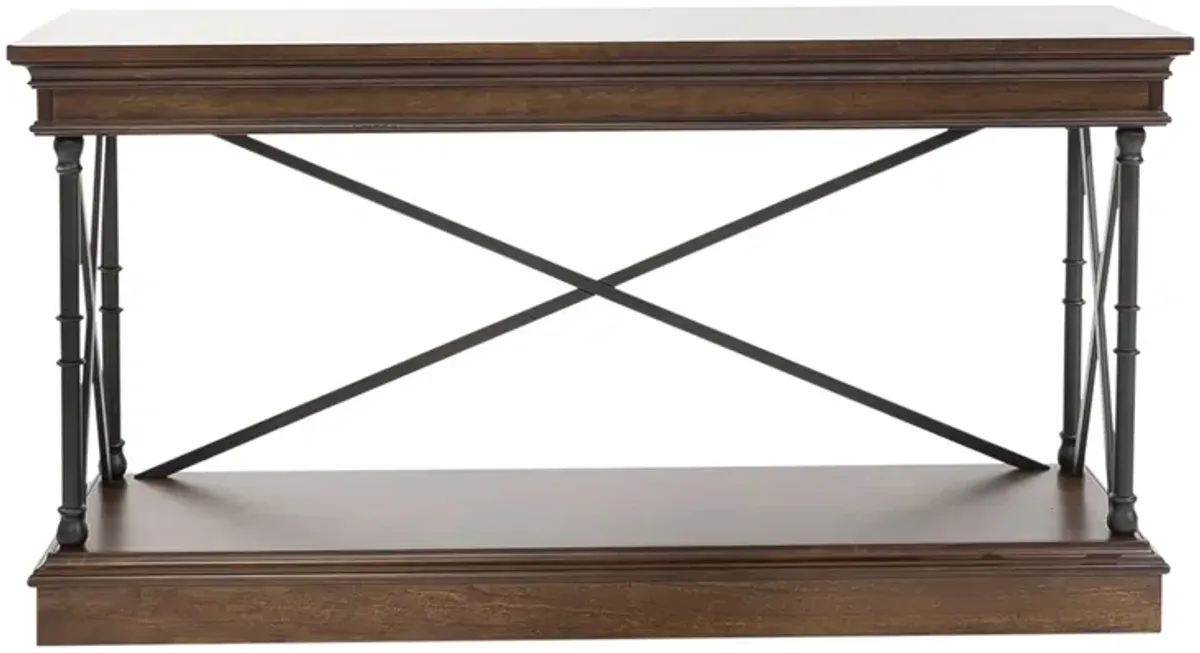 Liberty Furniture Tribeca Cordovan Brown Sofa Table